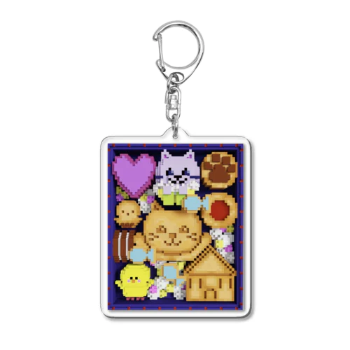 クッキー缶LEOPIYO  Acrylic Key Chain
