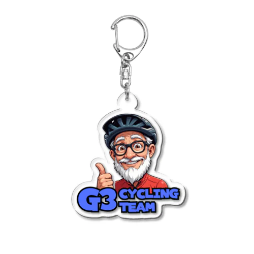 G3（ジイサン）サイクリングチーム Acrylic Key Chain