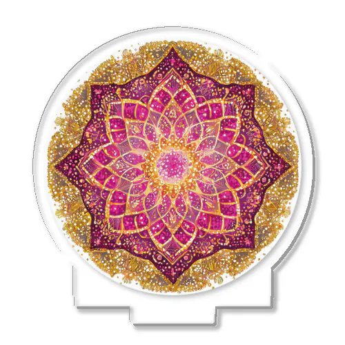 ピンク曼荼羅001 Acrylic Stand