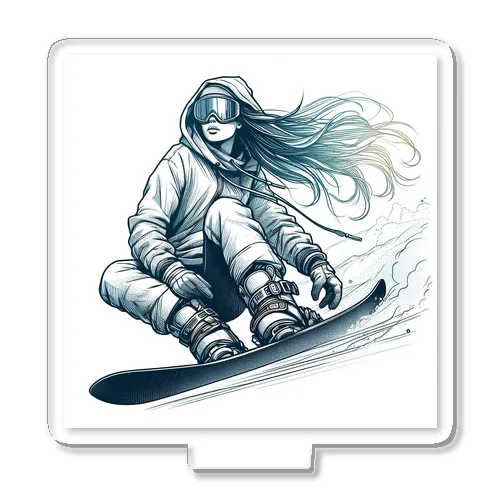 女性スノーボーダー２ Acrylic Stand