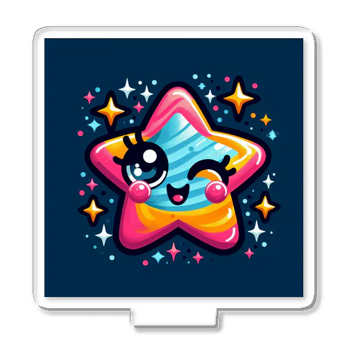 星座や宇宙がテーマの可愛らしいデザイン Acrylic Stand