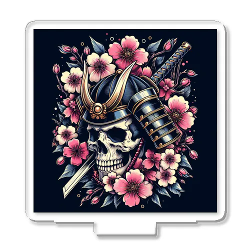 花とスカル侍 Acrylic Stand