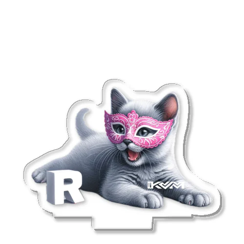 仮面のロシアンブルー (透過/積木) Acrylic Stand