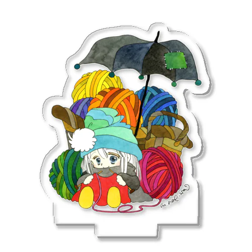 アクスタ　ポー　毛糸玉 Acrylic Stand