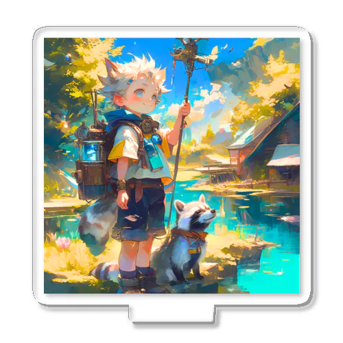 【アライグマ】ともだちシリーズ Acrylic Stand
