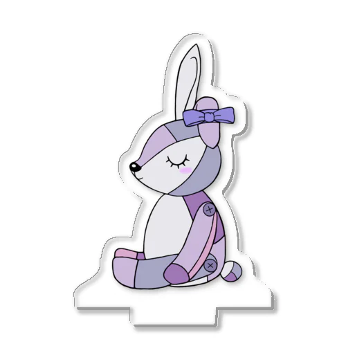 片耳がペコリィーなウサギさん - 紫陽花 - Ajisai Acrylic Stand