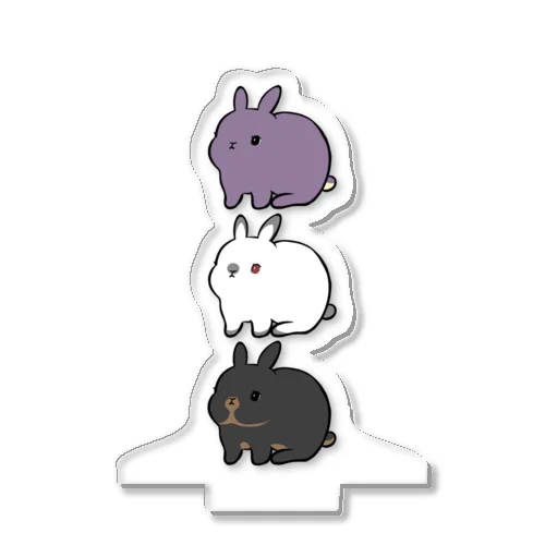 トリオベビー縦（まつげ） Acrylic Stand
