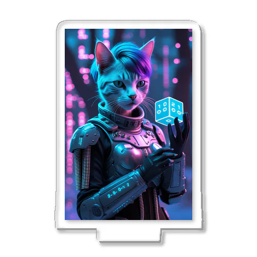 量子の選択猫 Quantum Choice Cat Acrylic Stand