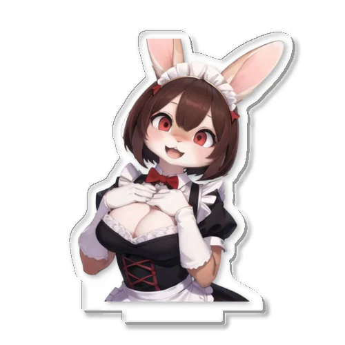 ウサギの女の子　メイド　ケモナー　ネザーランドドワーフ Acrylic Stand