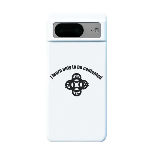 吾唯足知（われただたりるをしる。ショルダーアーチ黒／黒・英語 Android Smartphone Case