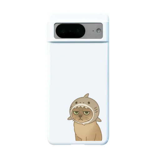 サメ帽かぶった猫 Android Smartphone Case