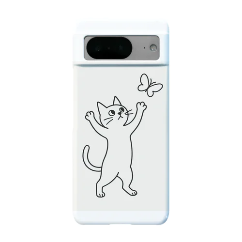 蝶を追いかける猫 Android Smartphone Case