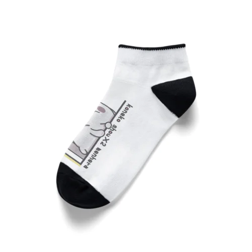 「しきさんが、こちらをみているよ」 Ankle Socks