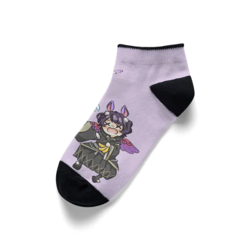 ミニ男ふんじゃった⁉︎【パープル】 Ankle Socks