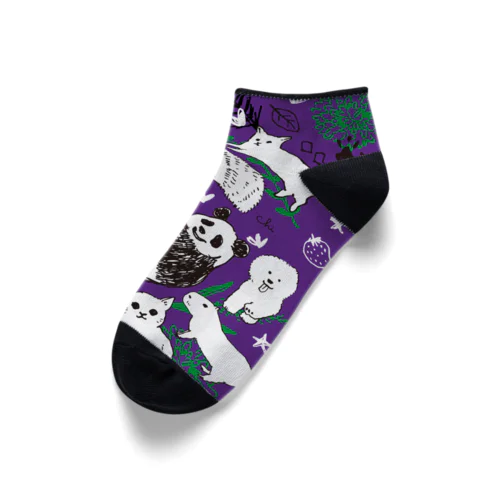 どうぶつくつしたB-04 Ankle Socks