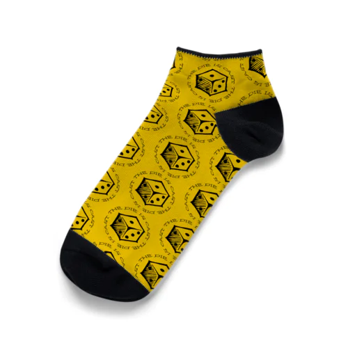 賽は投げられた（くるぶしソックス：黄） Ankle Socks