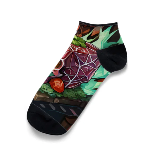 スカル＆ミート Ankle Socks