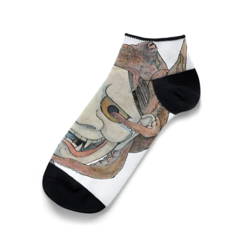 鬼面に蛸 Ankle Socks