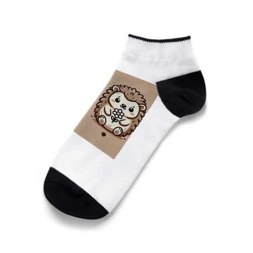 2匹の可愛いハリネズミ Ankle Socks