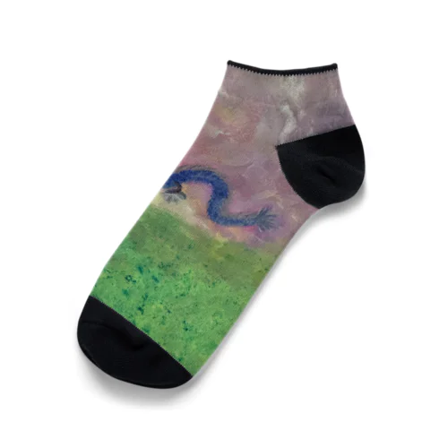 空にたなびくブルードラゴン Ankle Socks