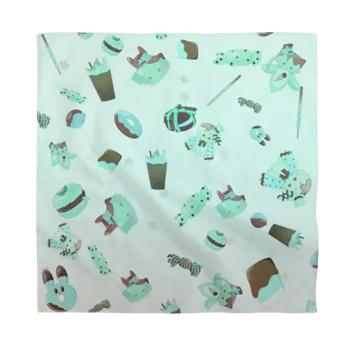 チョコミント　ウミウシとその他の仲間たち Bandana