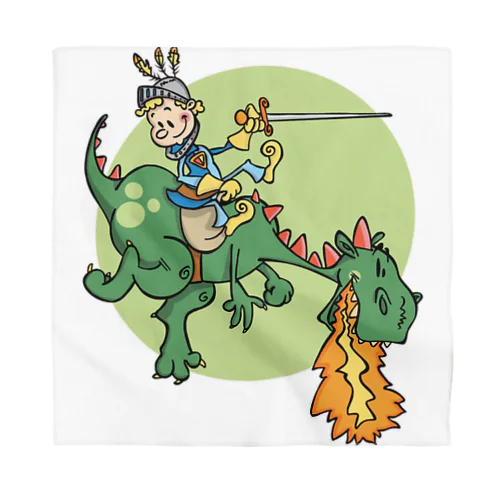 ドラゴン騎士のイラストグッズ Bandana