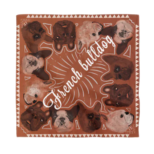 2023 A/W フレブル【モカレッド】 Bandana