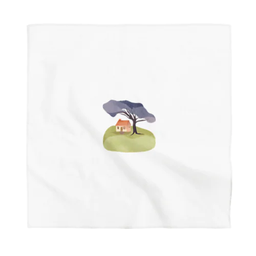 緑に包まれた静寂：自然との調和が紡ぐ穏やかな日々 Bandana