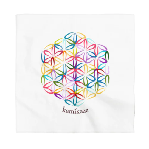 虹 / フラワーオブライフ Bandana