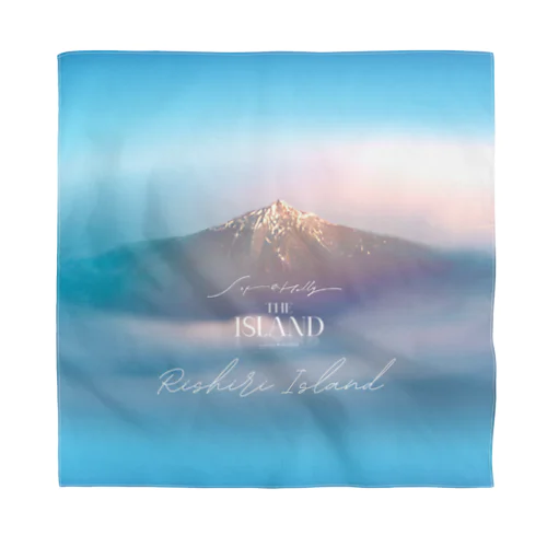 「利尻島」利尻島を舞台にした映画「 THE ISLAND」イラストコレクションアイテム Bandana