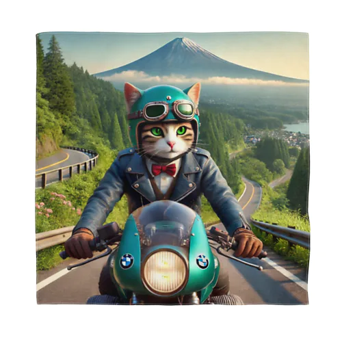 野良猫教授、箱根を走る Bandana