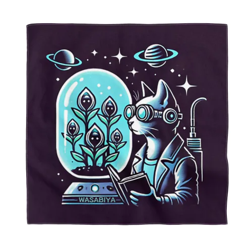 研究猫×WASABIYA　歌付き Bandana