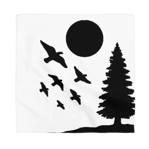 Birds and Sun Bandana