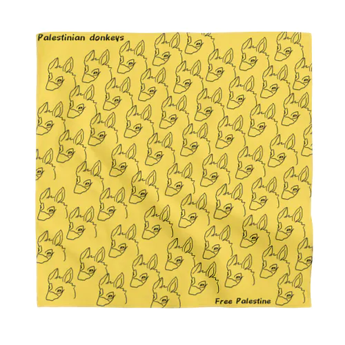 パレスチナドンキーのバンダナ Bandana