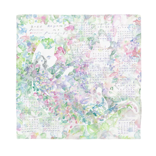 暦のふるさとカレンダー ／ 清水美紅 Bandana