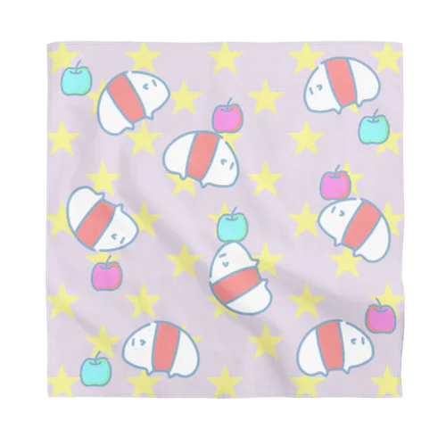 バクたんキラキラ　パープル Bandana
