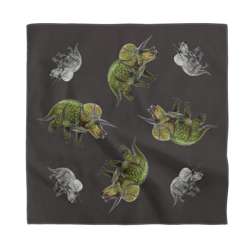 triceratops (バンダナ用パターン） Bandana