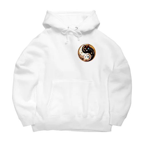 陰陽ネコ Big Hoodie