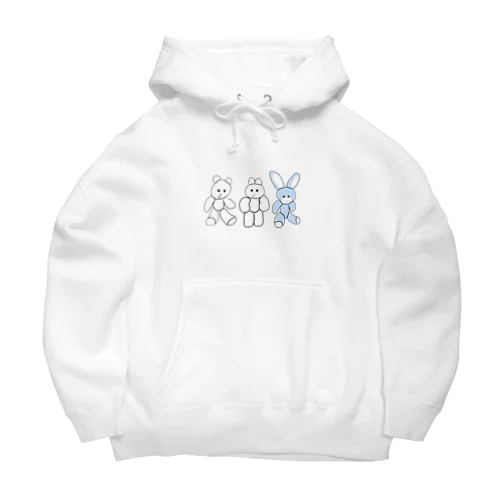 くまきち・きんたろう・うさじ Big Hoodie