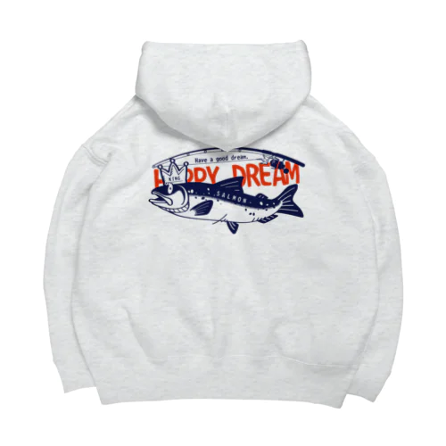 バックプリント サーモン サモタンの夢   Big Hoodie