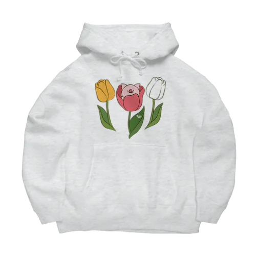 トン野さんとチューリップ Big Hoodie