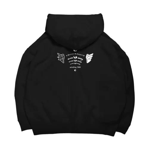 天使と悪魔の肩甲骨 Big Hoodie