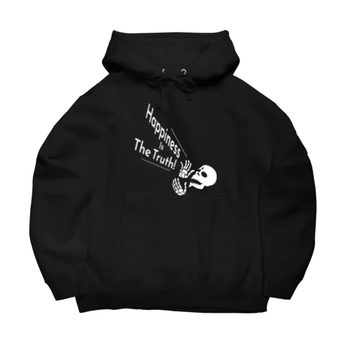 Happiness Is The Truth!（白） Big Hoodie