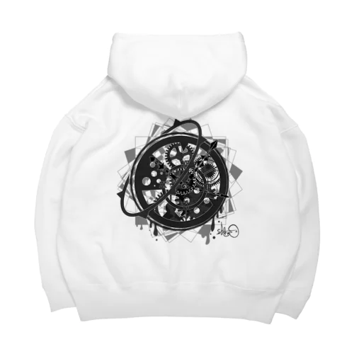 mono clock Big Hoodie