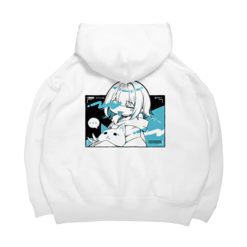 べ～っとしてる子　黒 Big Hoodie
