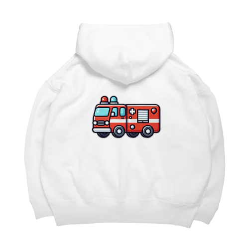 AIで描いた消防車 Big Hoodie