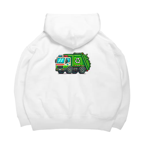 AIで描いたごみ収集車 Big Hoodie