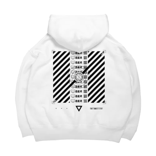B.E.R オフィシャルビッグシルエットパーカー_ホワイト Big Hoodie