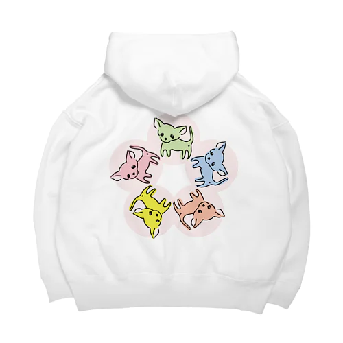 ゆるチワワ（フラワーサークル） Big Hoodie