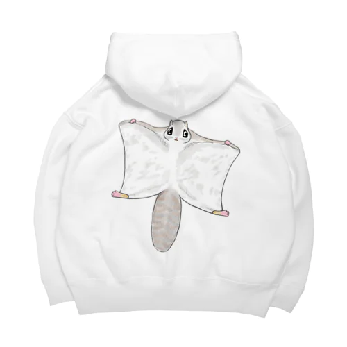 エゾモモンガさんドーン！　バックプリント Big Hoodie